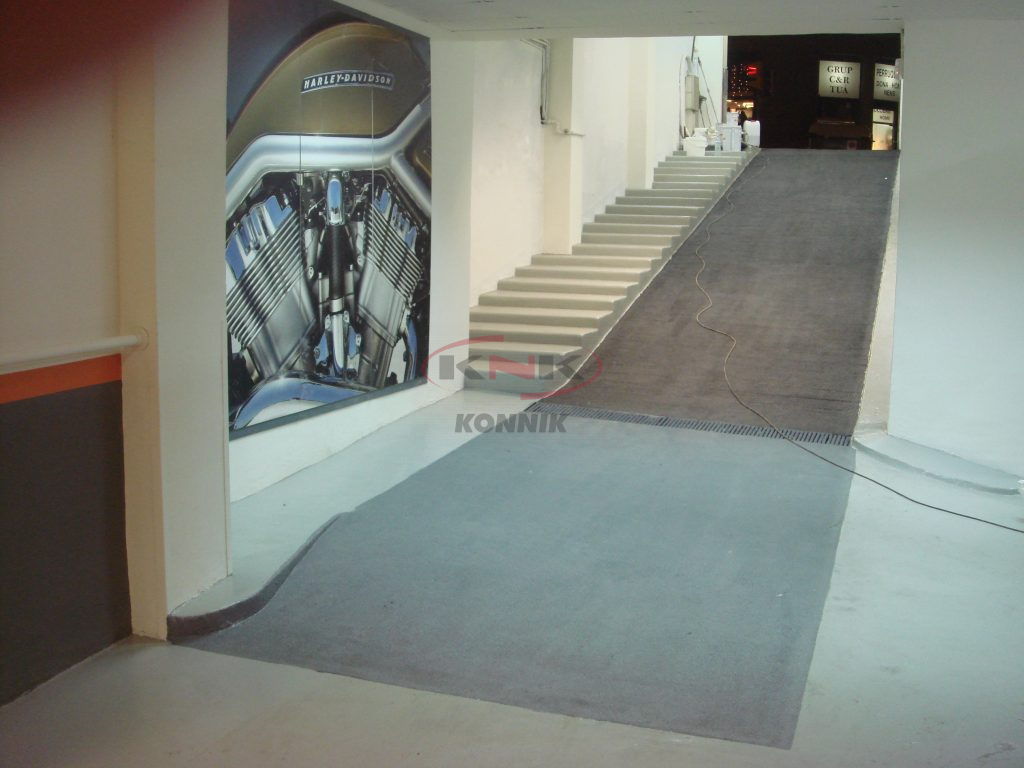 Imagen de un pavimento para aparcamientos realizado por Paviments Konnik